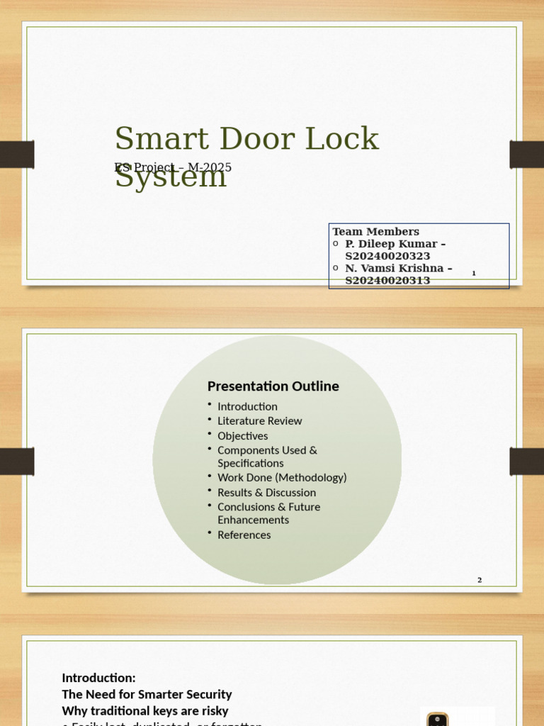 IoT Smart Door Lock System Overview | PDF | Arduino | Electrical ...