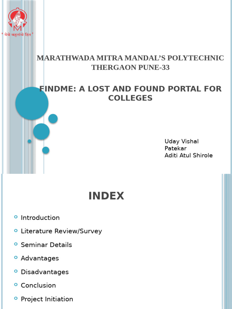 FindMe: College Lost and Found Portal | PDF | Databases | Web Development
