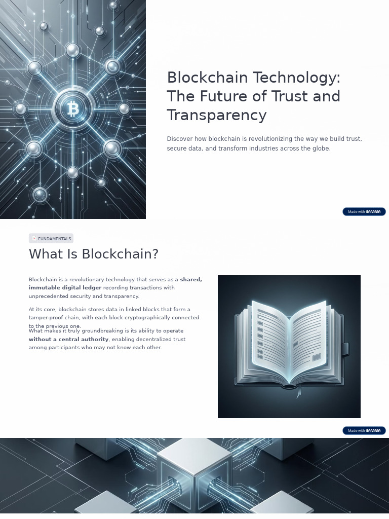 Blockchain Technology: Trust & Transparency | PDF | Computing