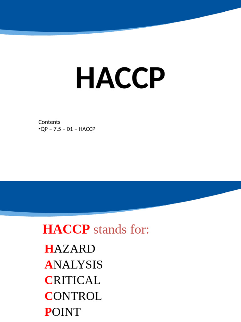10. HACCP | PDF | Food Safety | Hazards