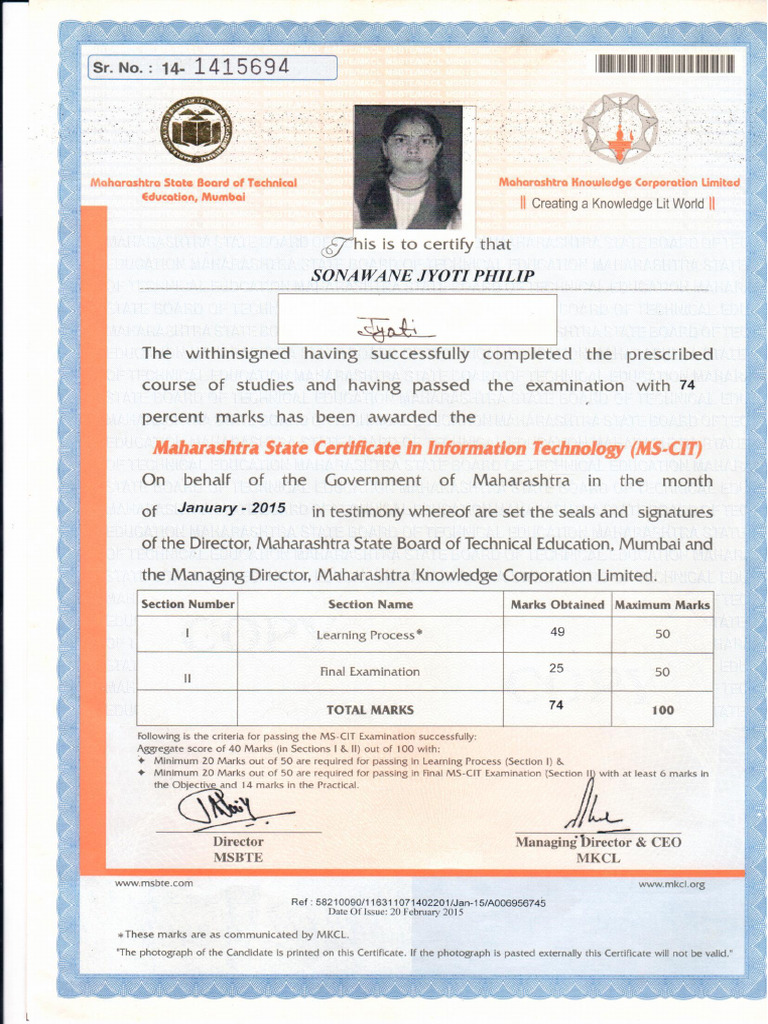 MSCIT | PDF