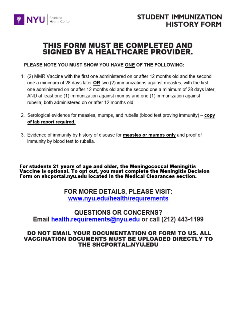 Immunisation History | PDF | Pediatrics | Public Health