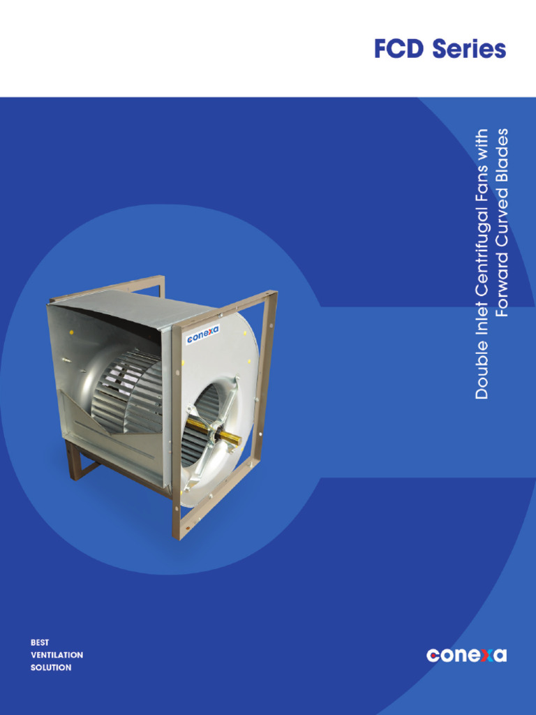 FCD Series Double Inlet Fans Overview | PDF | Mechanical Engineering