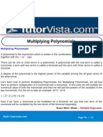 Multiplying Polynomials