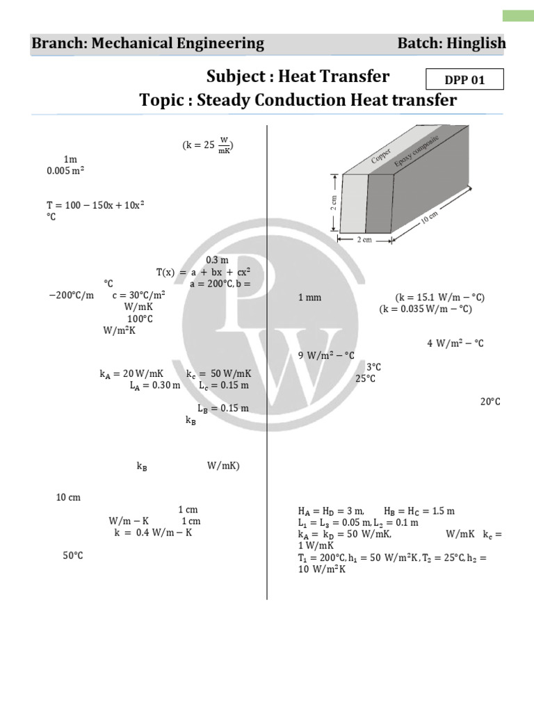 Steady Conduction Heat Transfer Analysis | PDF | Heat Transfer ...