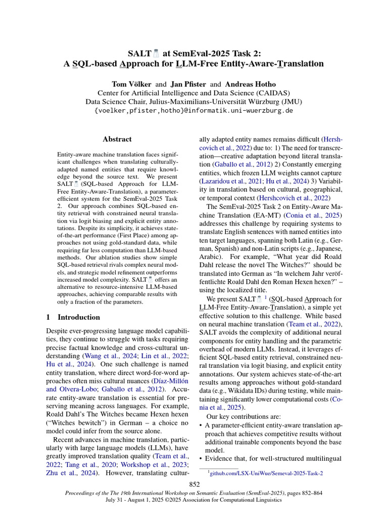 SQL-Based Entity-Aware Translation System | PDF | Translations | Computing
