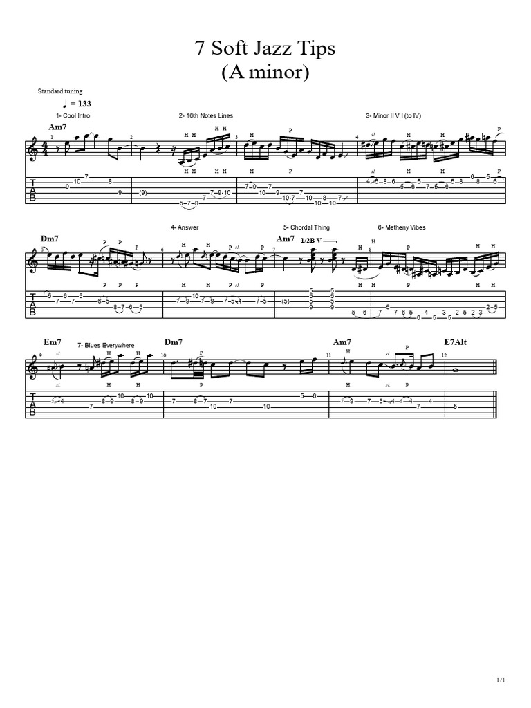 7 Essential Tips for Soft Jazz | PDF | Elements Of Music | Music Theory