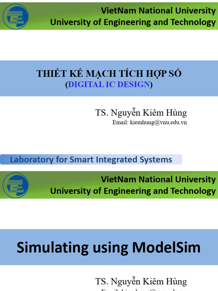 Lecture5c - Simulation Using ModelSim | PDF | Software | Computing