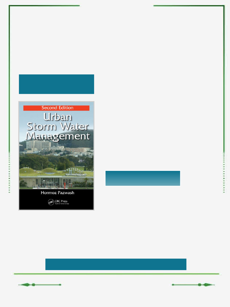Urban Storm Water Management Second Edition Pazwash eBook formatted for ...