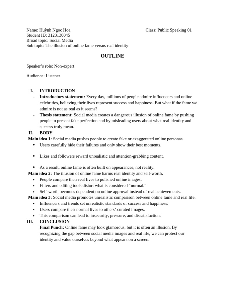 Outline PS Final | PDF