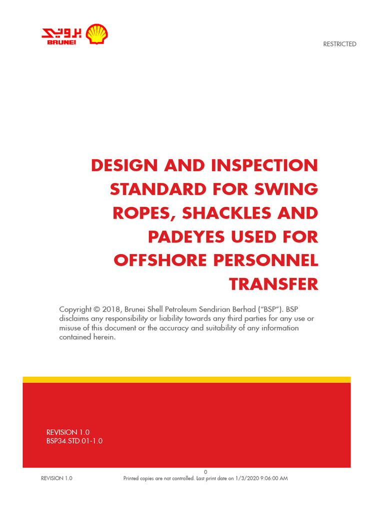 Offshore Personnel Transfer Standards | PDF | Rope | Knot