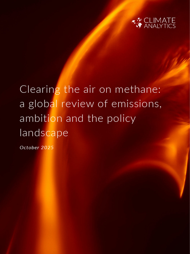 Global Methane Emissions Review 2025 | PDF | Emission Intensity ...