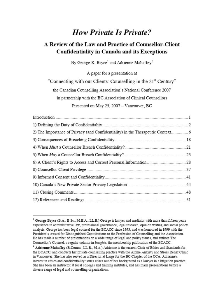 How Private is Private | PDF | Confidentiality | Privacy