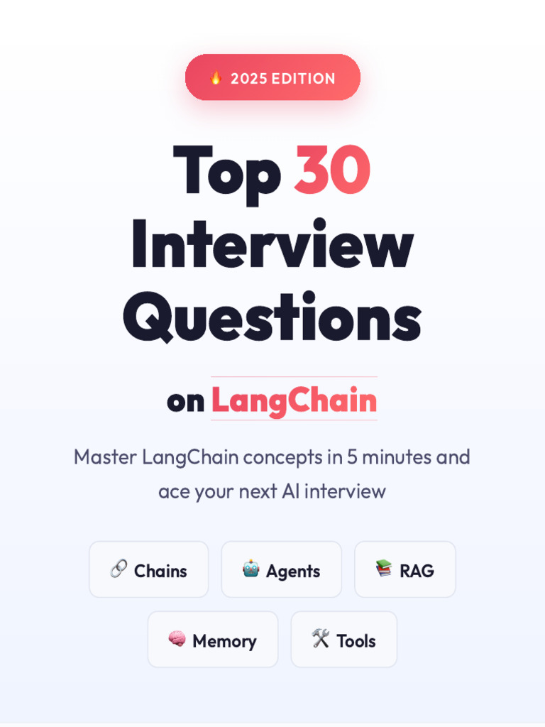 Top 30 Langchain Interview Questions | PDF | Artificial Intelligence ...
