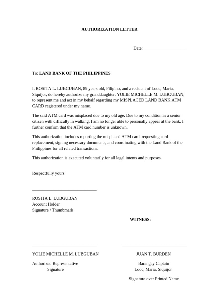Copy3-LandBank Authorization Final Complete | PDF