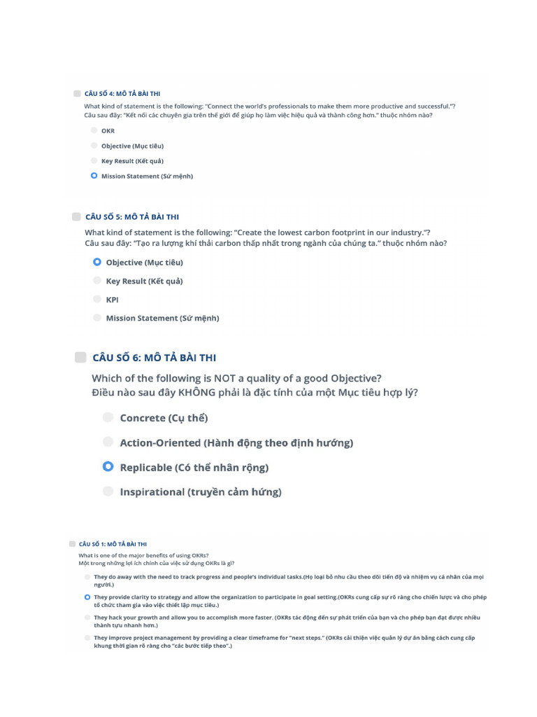Okr Certification Leadership and Goal Setting | PDF