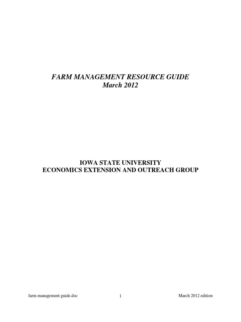 Iowa Farm Management Resource Guide | PDF | World Wide Web | Internet & Web