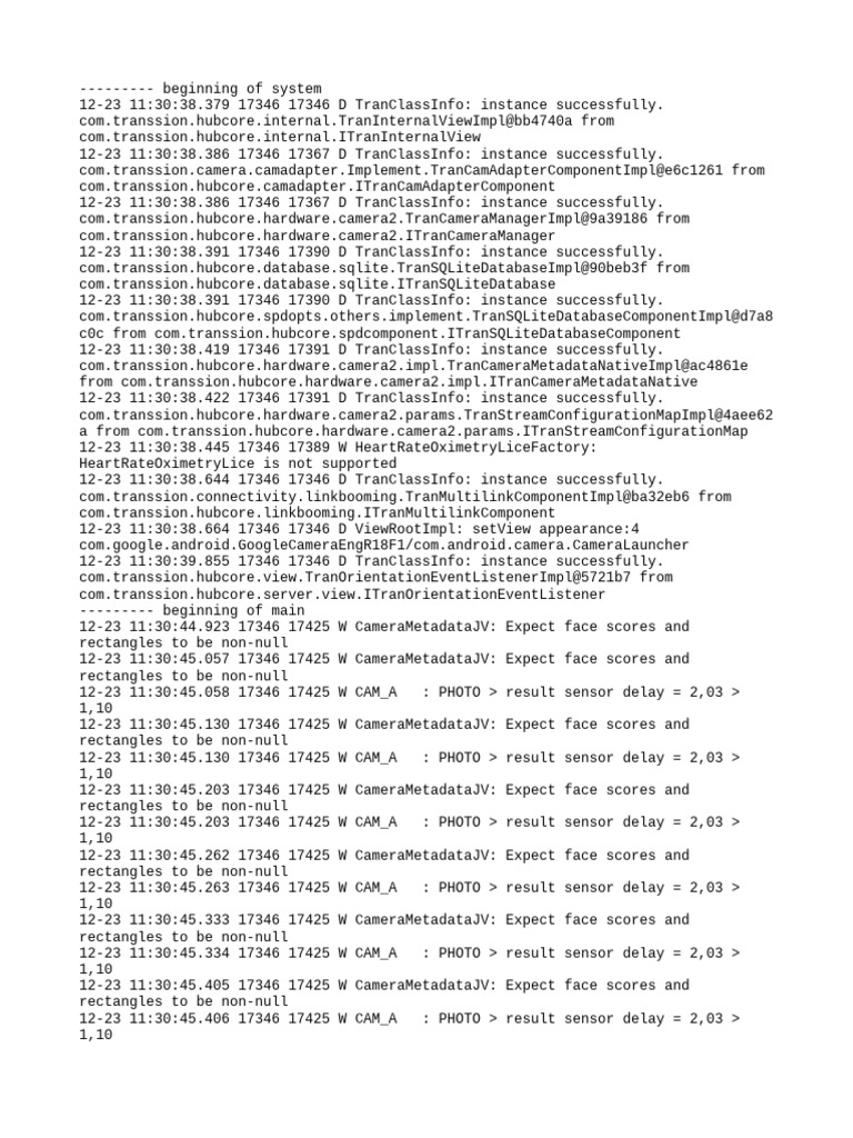 Transsion Hubcore Instance Logs | PDF | Computing | Software Engineering