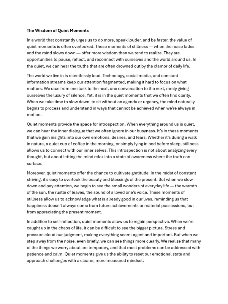 1 | PDF | Patience | Wisdom