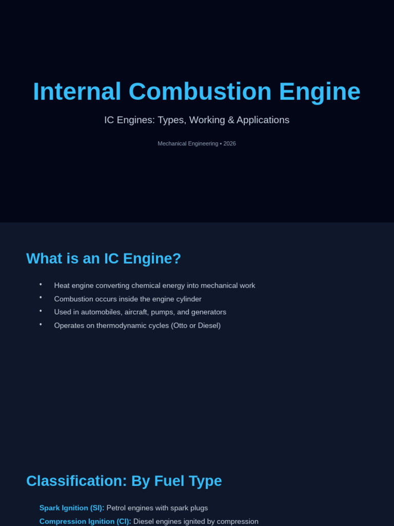 IC Engine Types, Functions & Applications | PDF | Internal Combustion ...