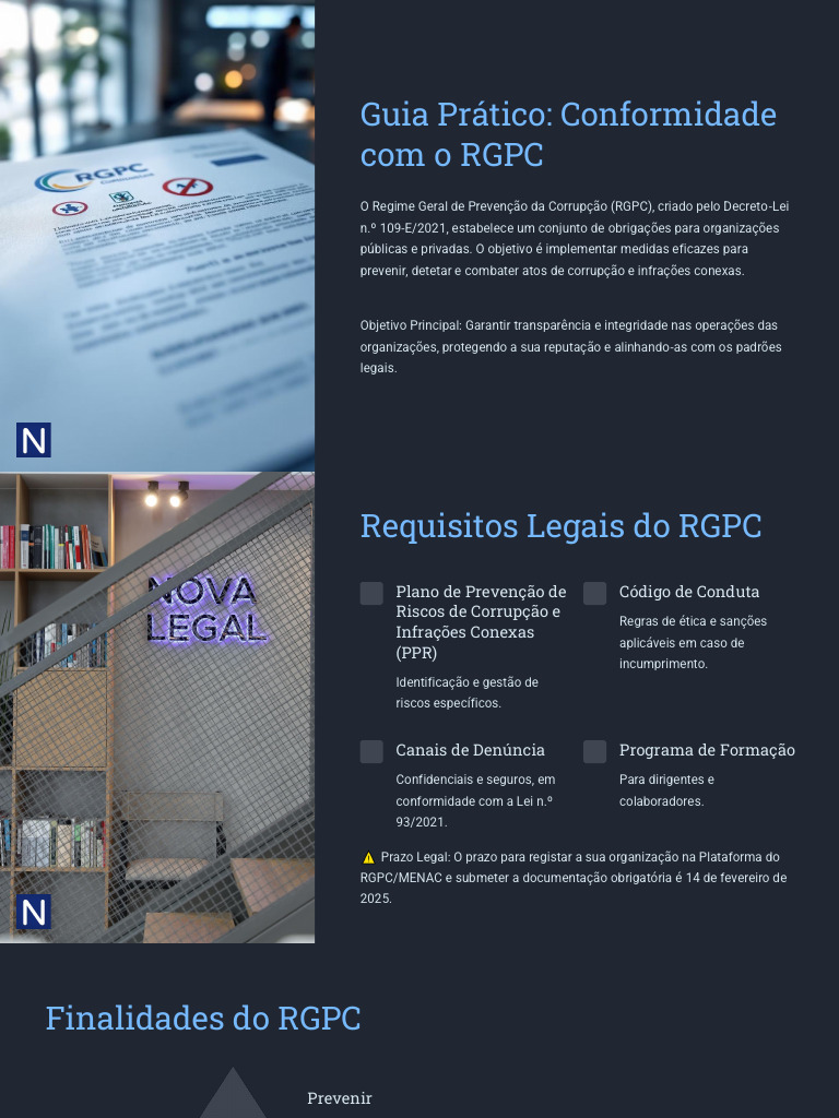 Guia de Conformidade com o RGPC | PDF | Corrupção