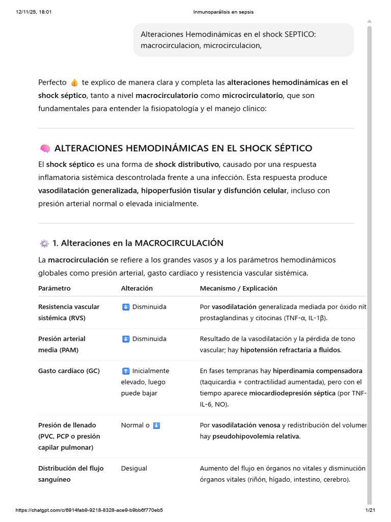 Inmunoparálisis en Sepsis | PDF | Septicemia | Sistema inmune