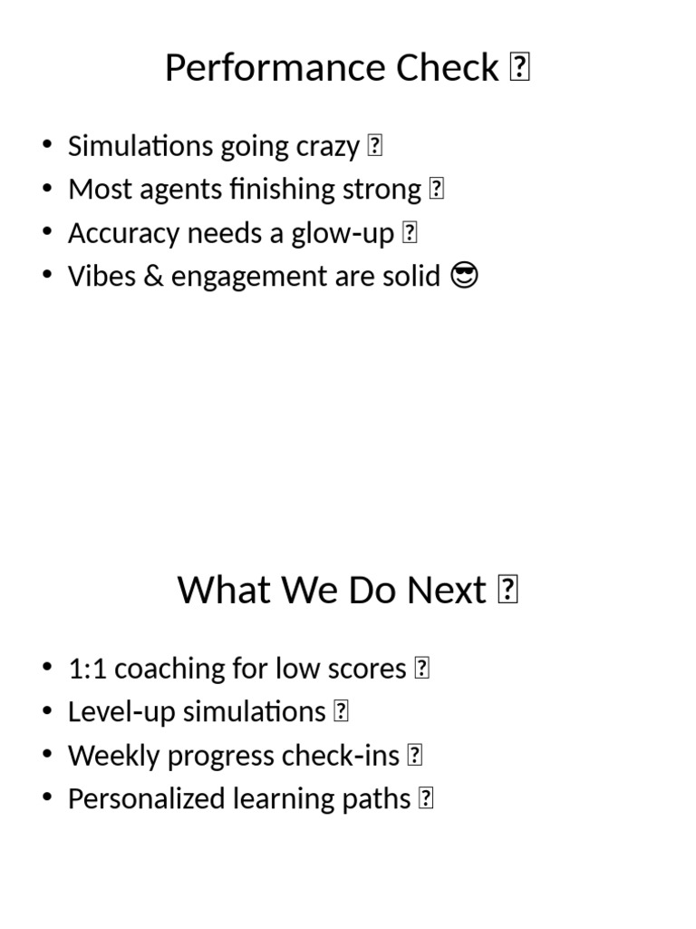 Performance Check & Improvement Plan | PDF