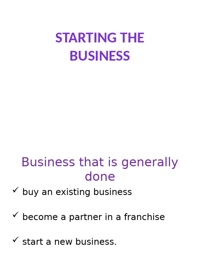 Starting a Business: Key Steps and Tips | PDF
