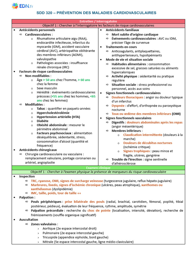 Prévention des maladies cardiovasculaires PDF Infarctus du myocarde — free download