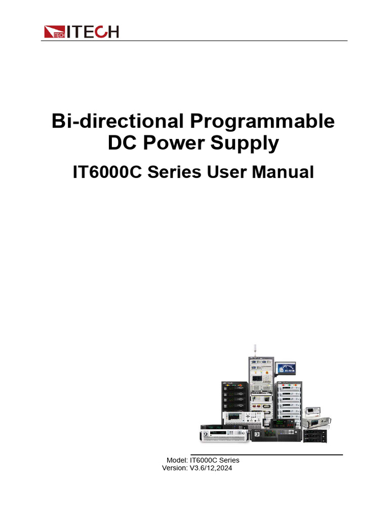 IT6000C Series DC Power Supply Manual | PDF | Electromagnetic ...