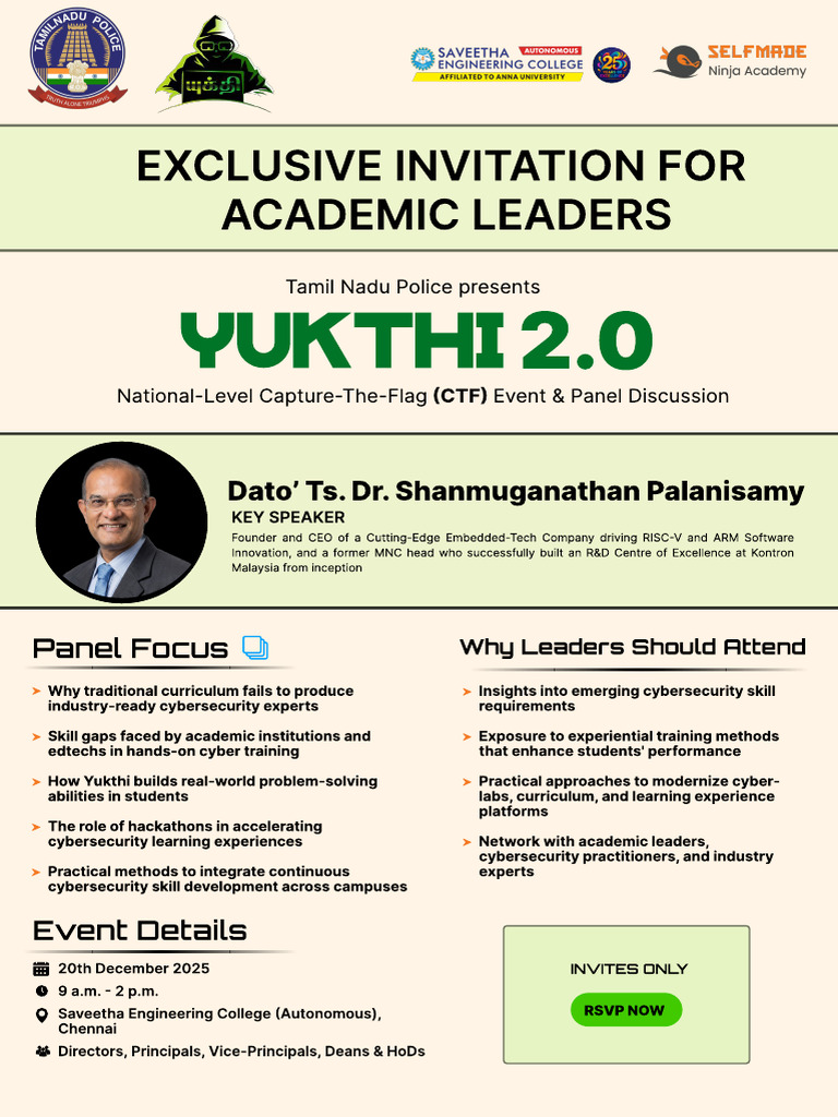 Invite for Academic Leaders Light Theme New | PDF