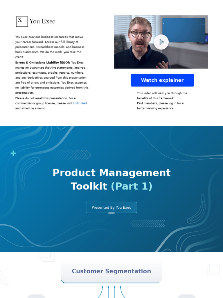 Product Management Toolkit Overview | PDF | Mobile App | I Phone