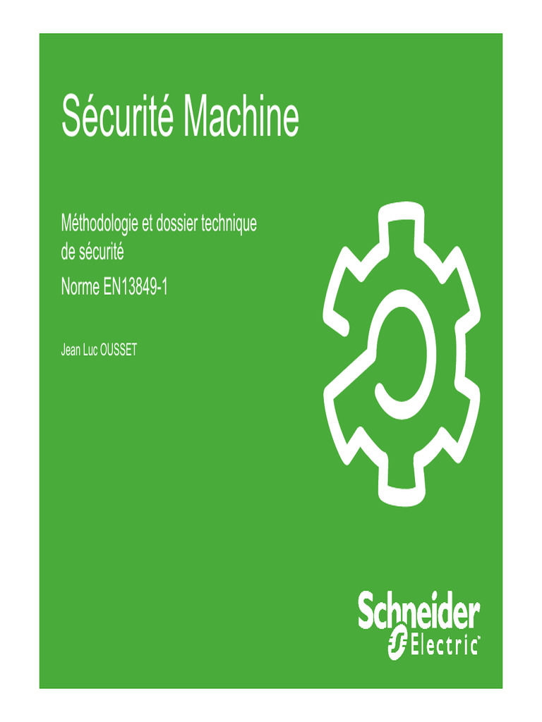 Norme EN13849-1 : Sécurité Machine | PDF | Directive (Union européenne ...