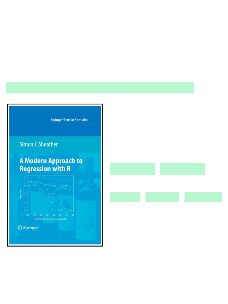 Modern Approach to Regression with R (Springer Texts in Statistics) A ...