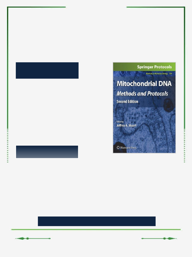 Mitochondrial DNA Methods and Protocols 2nd Edition Daniel F ...