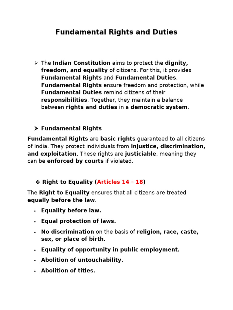 Indian Fundamental Rights and Duties | PDF | Human Rights | Universalism