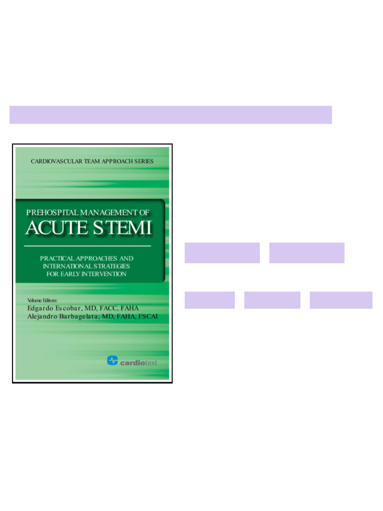 Prehospital Management of Acute STEMI full | PDF