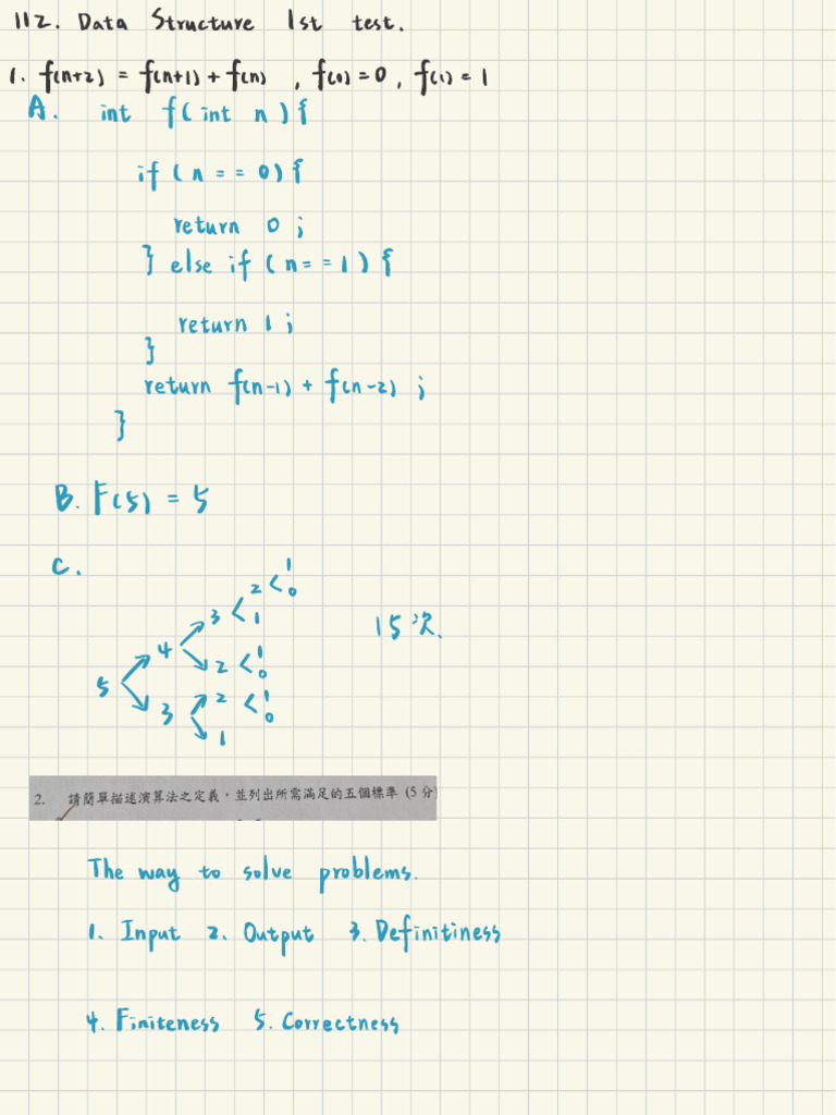 112Test1 | PDF | Queue (Abstract Data Type) | Algorithms And Data ...