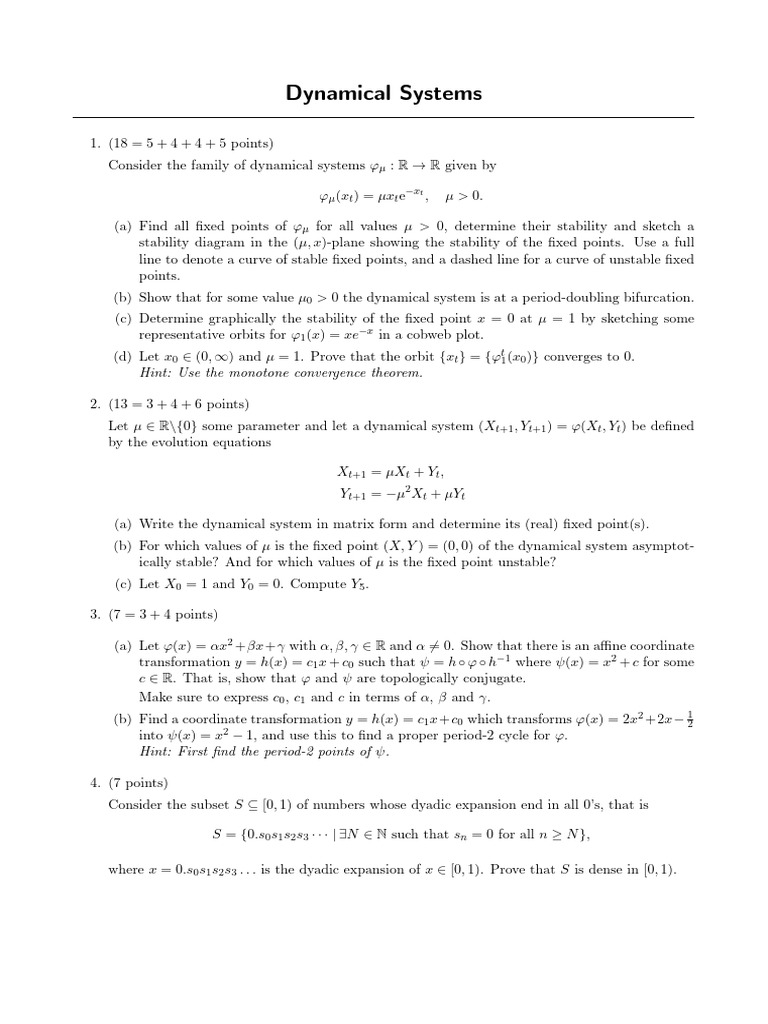 Analyzing Dynamical Systems Stability | PDF