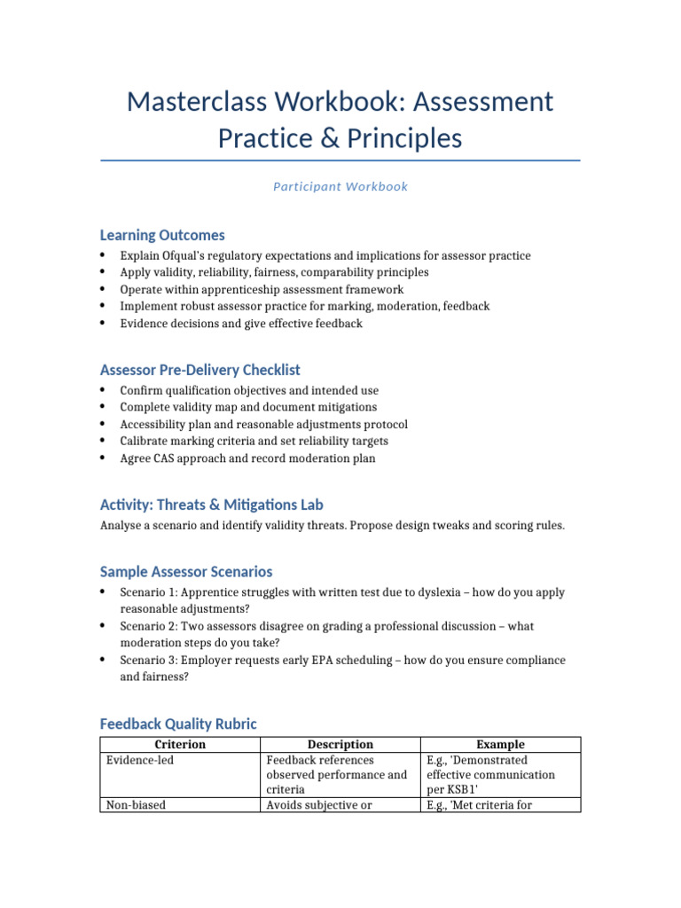 participant_workbook_with_scripts | PDF | Educational Assessment ...