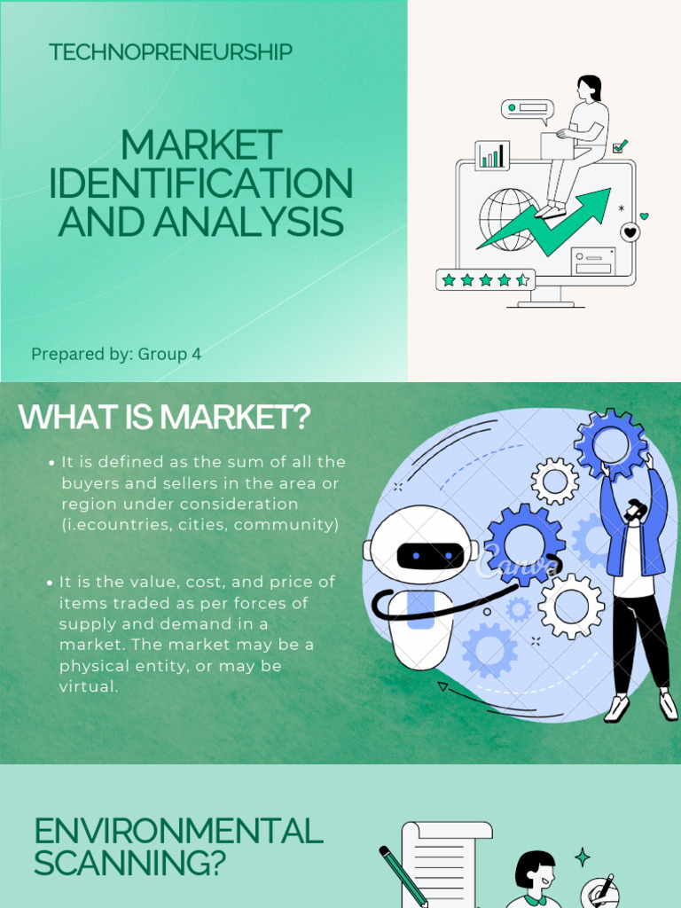 Market Analysis for Technopreneurship | PDF | Market (Economics ...
