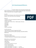 Teknik Radiografi Oesophagografi