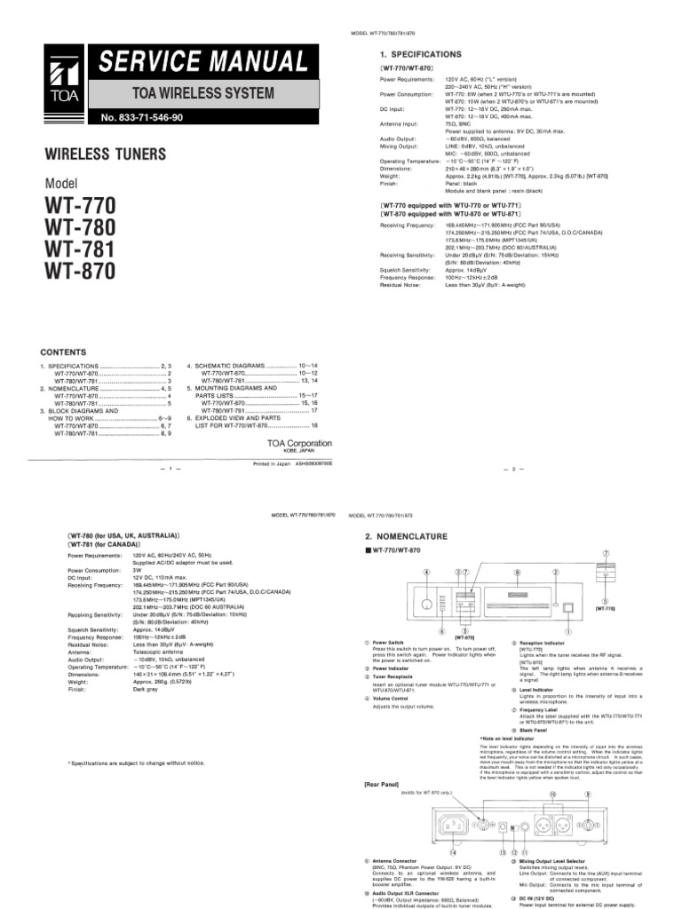 Toa Wireless System | PDF