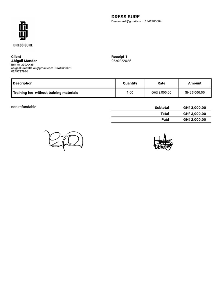 Receipt 1 | PDF