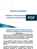 Beatriz Armendariz - Professor at The University College London and Harvard University
