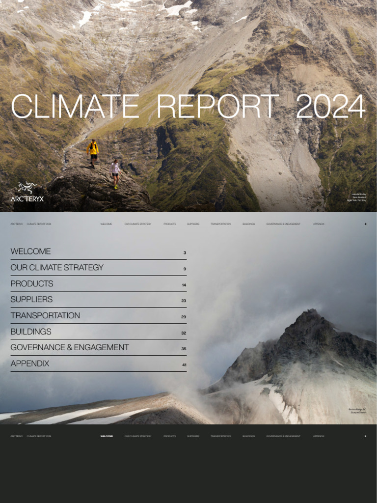 Arc'teryx Climate Report 2024 Summary | PDF | Natural Environment ...
