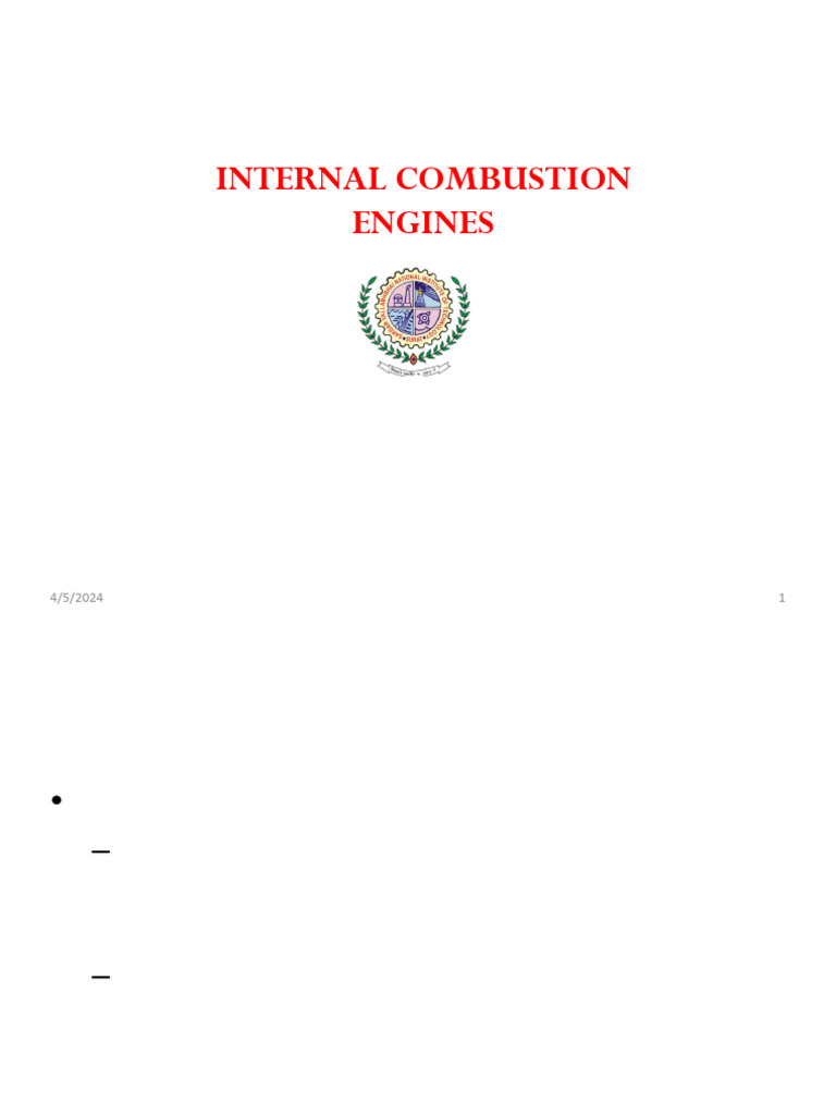 Internal Combustion Engine Basics | PDF | Internal Combustion Engine ...