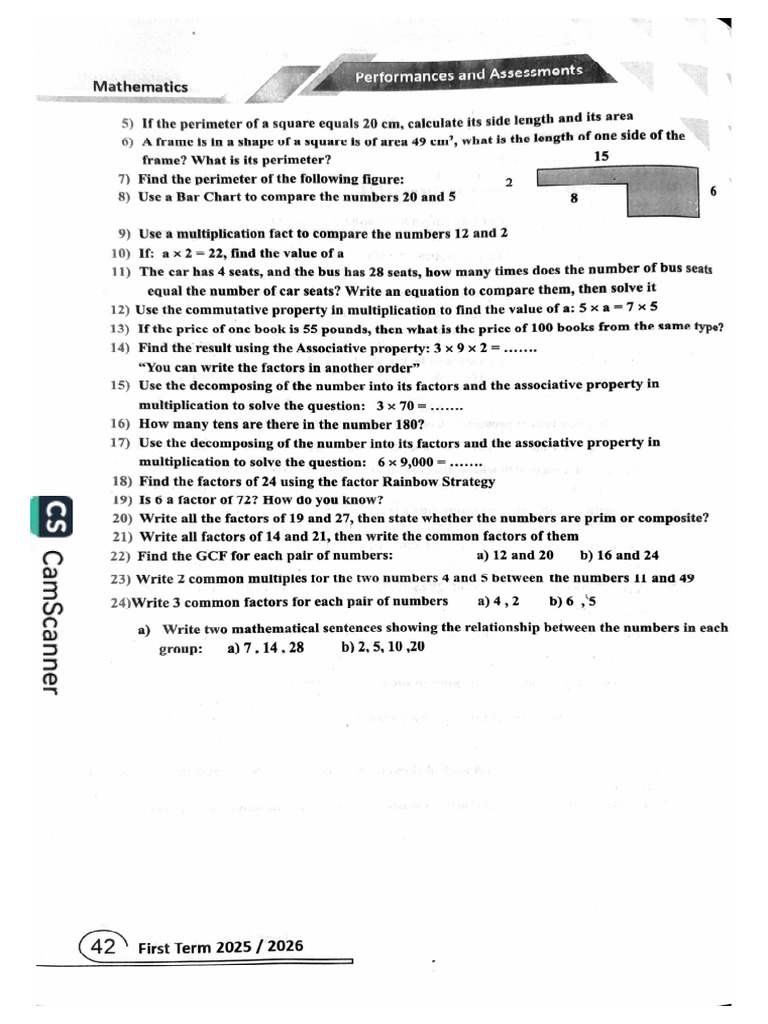 Performance Exams Math | PDF
