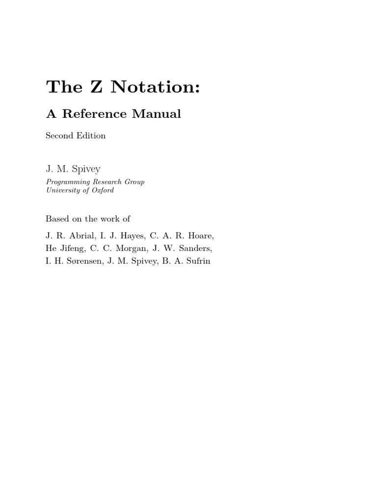 zrm | PDF | Specification (Technical Standard) | Function (Mathematics)