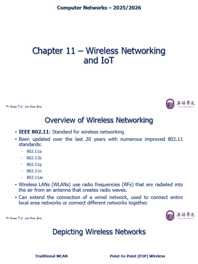 Wireless Networking and IoT Overview | PDF | Wireless Lan | Ieee 802.11